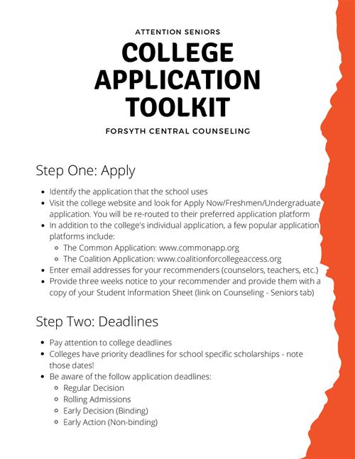 College Application Toolkit pg 1